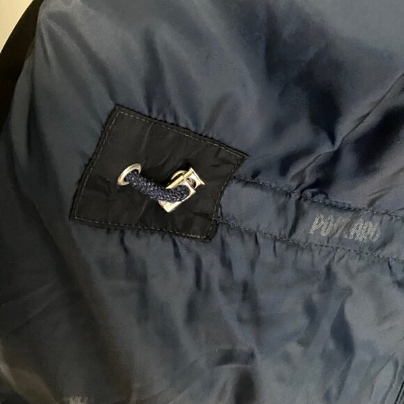 POST Card Navy goose down short puffer jacket - Picture 11 of 12